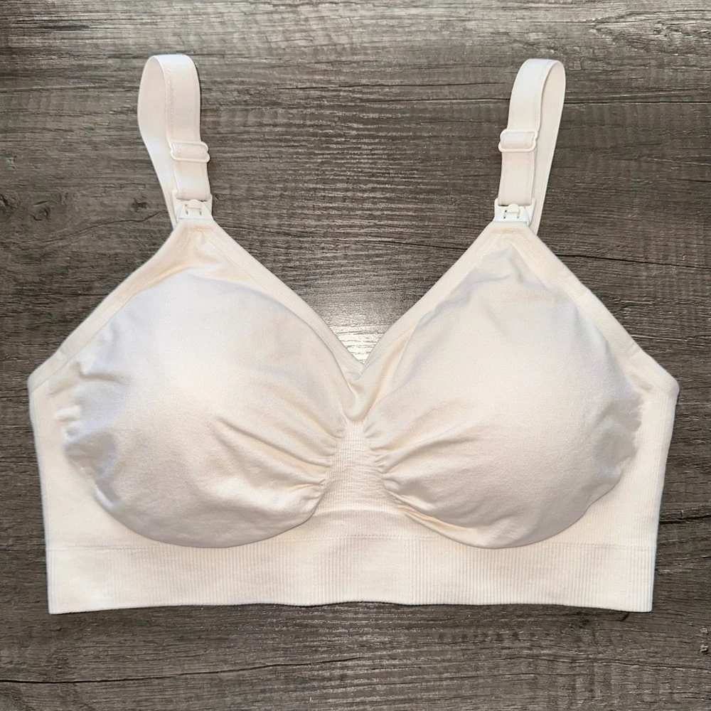 Hofish Women's‎ Seamless Padded Nursing Maternity Bra Size L